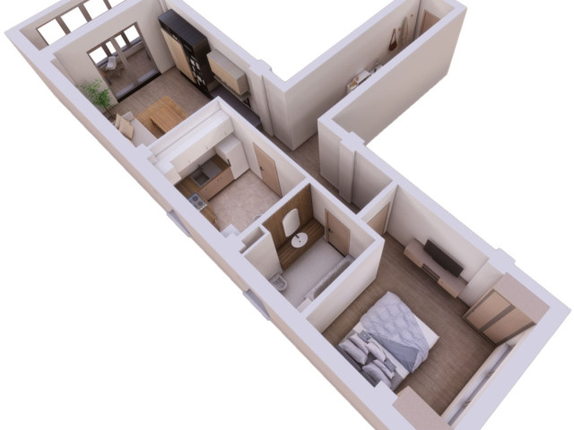 Apartament nou de vanzare, 2 camere,  decomandat,  62 mp, Pacurari,  (Rediu - Strada Soarelui) 153270